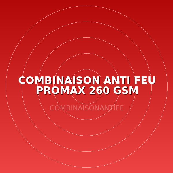 COMBINAISON ANTI FEU PROMAX 260 GSM ORANGE TL