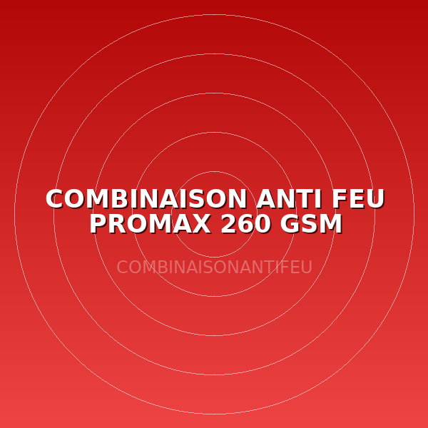COMBINAISON ANTI FEU PROMAX 260 GSM ORANGE TM