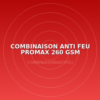 COMBINAISON ANTI FEU PROMAX 260 GSM ORANGE TM