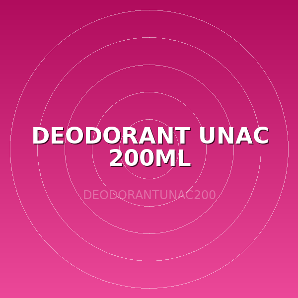DEODORANT UNAC 200ML