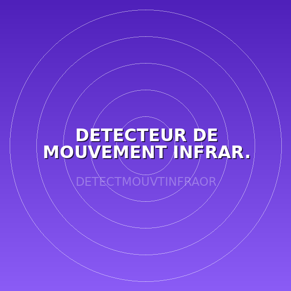 DETECTEUR DE MOUVEMENT INFRAR. ORIENT. BLANC