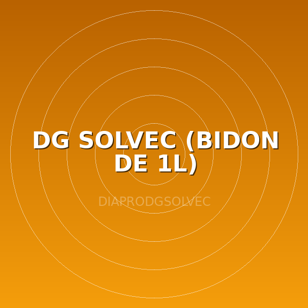 DG SOLVEC (BIDON DE 1L)