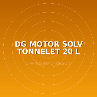 DG MOTOR SOLV TONNELET 20 L