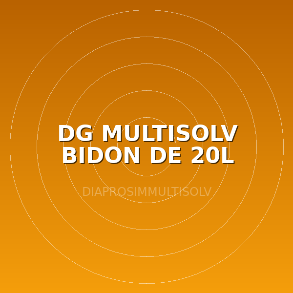 DG MULTISOLV BIDON DE 20L