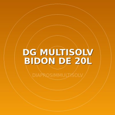 DG MULTISOLV BIDON DE 20L