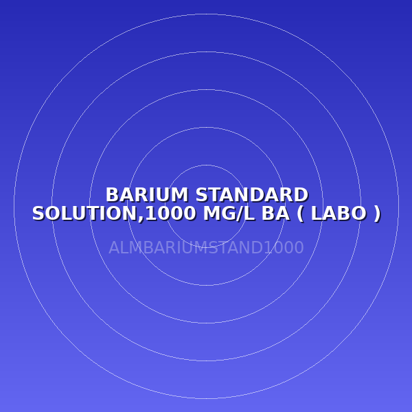 BARIUM STANDARD SOLUTION,1000 MG/L BA ( LABO )