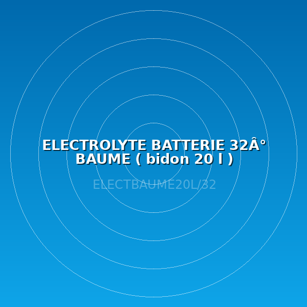 ELECTROLYTE BATTERIE 32Â° BAUME ( bidon 20 l )