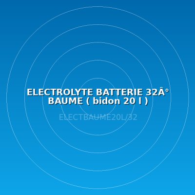 ELECTROLYTE BATTERIE 32Â° BAUME ( bidon 20 l )