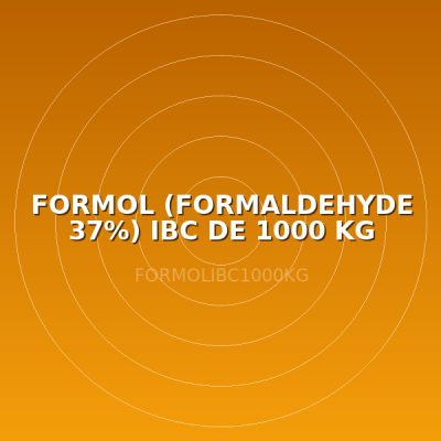 FORMOL (FORMALDEHYDE 37%) IBC DE 1000 KG