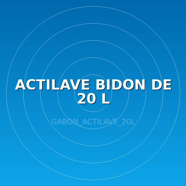 ACTILAVE BIDON DE 20 L