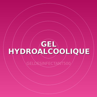 GEL HYDROALCOOLIQUE  500ML