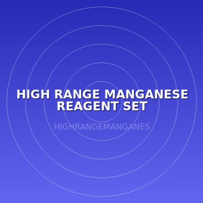 HIGH RANGE MANGANESE REAGENT SET