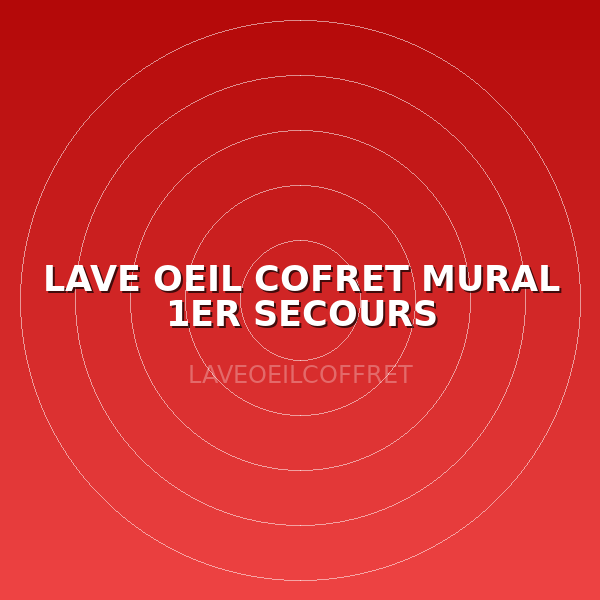 LAVE OEIL COFRET MURAL 1ER SECOURS