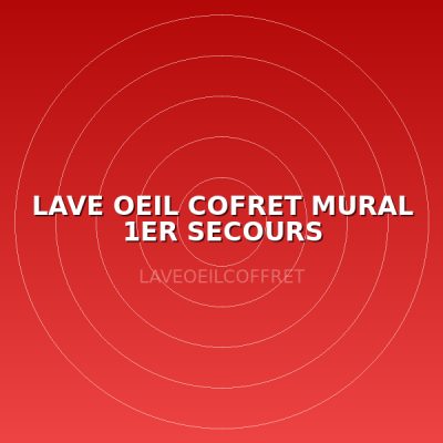 LAVE OEIL COFRET MURAL 1ER SECOURS