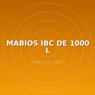 MABIOS IBC DE  1000 L