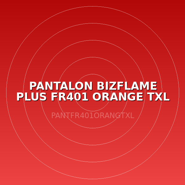 PANTALON BIZFLAME PLUS FR401 ORANGE TXL