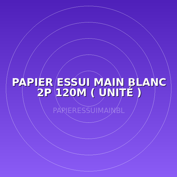 PAPIER ESSUI MAIN BLANC 2P 120M ( UNITÉ )