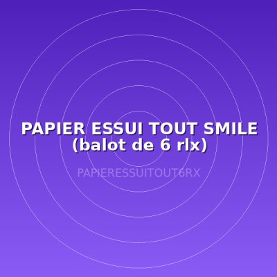 PAPIER ESSUI TOUT SMILE (balot de 6 rlx)