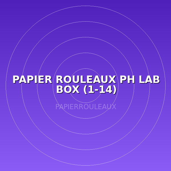 PAPIER ROULEAUX PH LAB BOX (1-14)