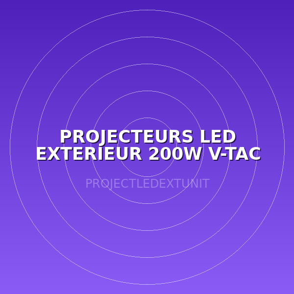 PROJECTEURS LED EXTERIEUR 200W V-TAC IP65