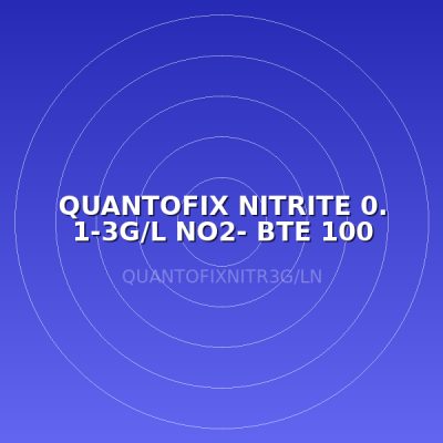 QUANTOFIX NITRITE 0. 1-3G/L NO2- BTE 100