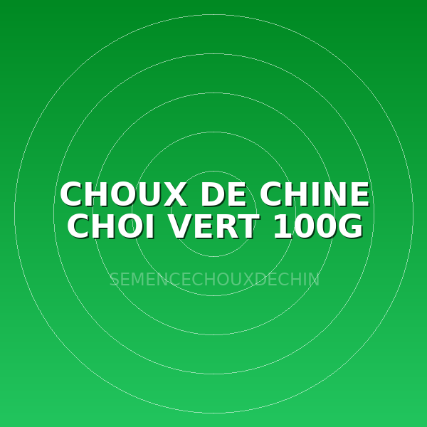 CHOUX DE CHINE CHOI VERT 100G