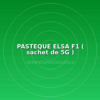 PASTEQUE ELSA F1 ( sachet de 5G )
