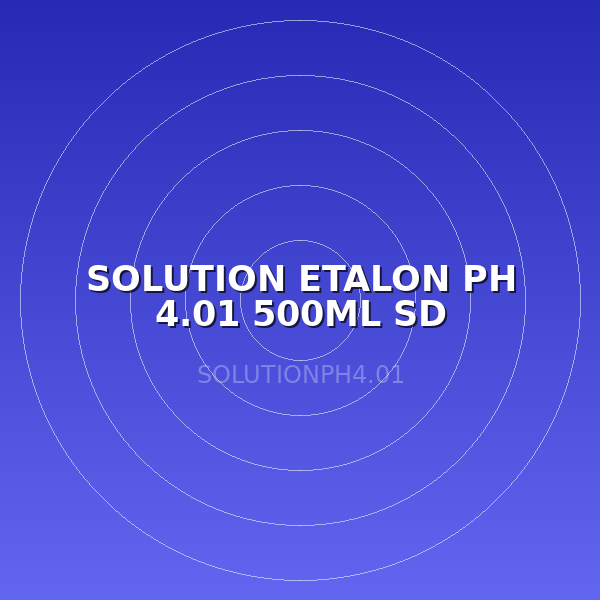 SOLUTION ETALON PH 4.01 500ML SD