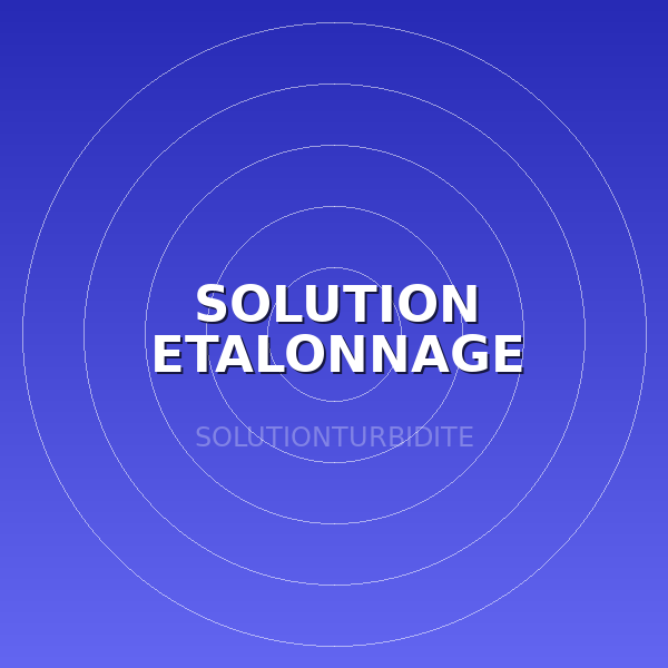 SOLUTION ETALONNAGE TURBIDITE