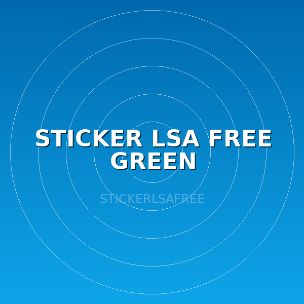 STICKER LSA FREE GREEN