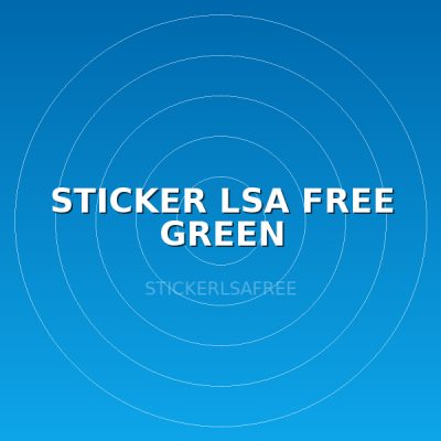 STICKER LSA FREE GREEN