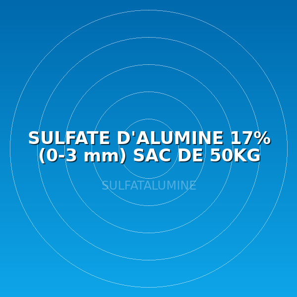 SULFATE D'ALUMINE 17% (0-3 mm) SAC DE 50KG