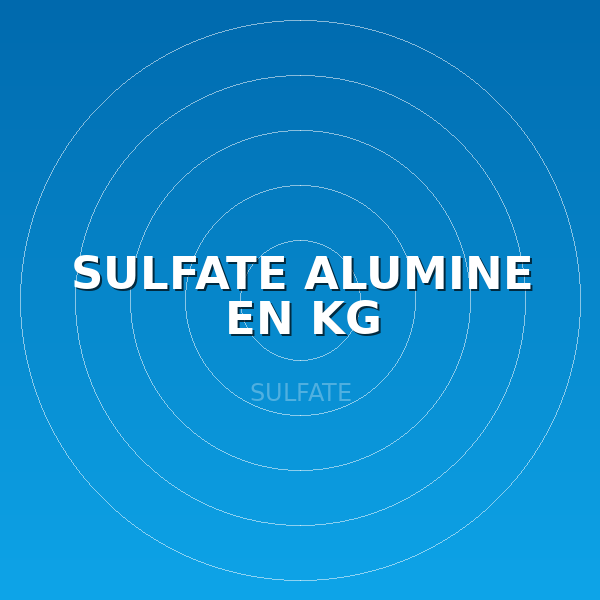 SULFATE ALUMINE EN KG