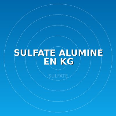 SULFATE ALUMINE EN KG