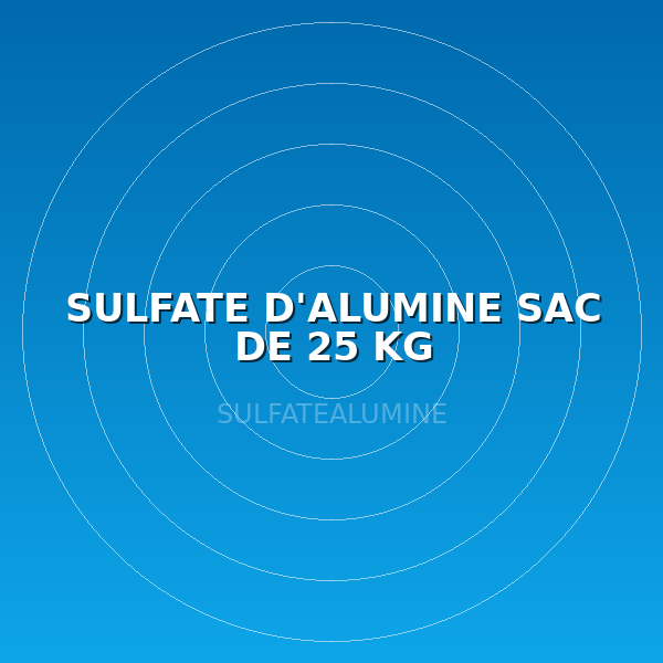 SULFATE D'ALUMINE  SAC DE 25 KG
