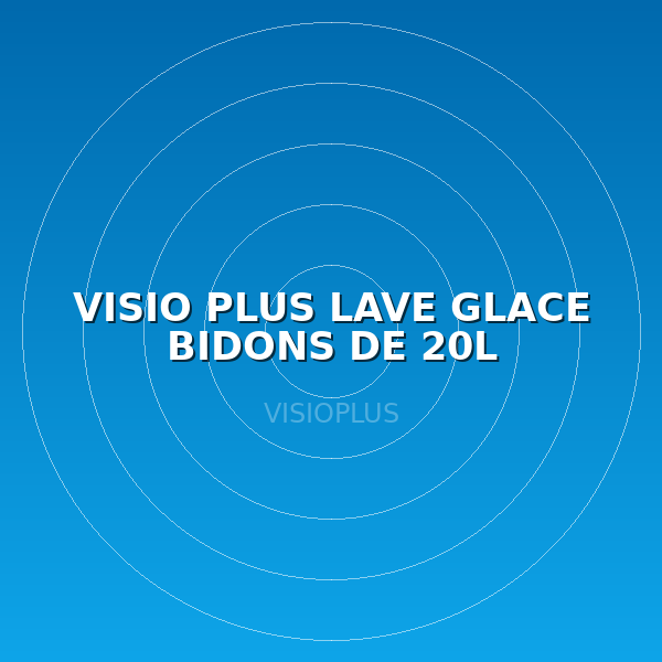 VISIO PLUS LAVE GLACE BIDONS DE 20L