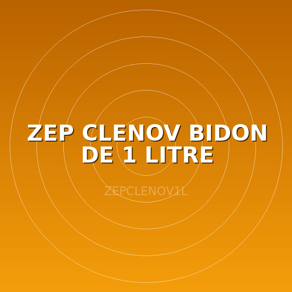 ZEP CLENOV BIDON DE 1 LITRE