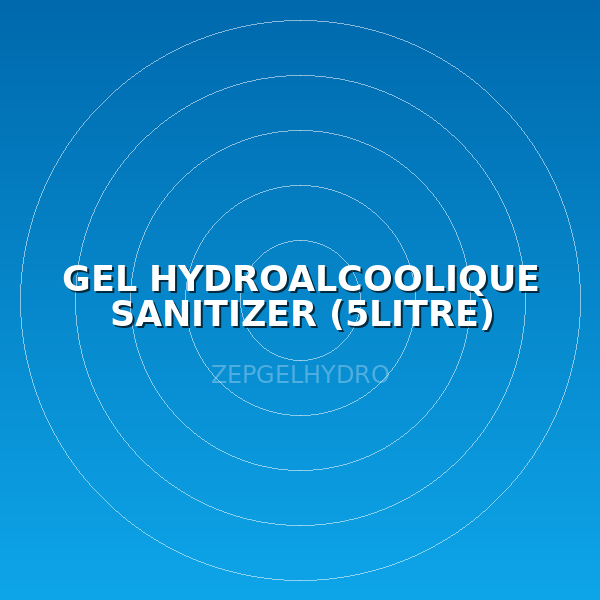 GEL HYDROALCOOLIQUE SANITIZER (5LITRE)