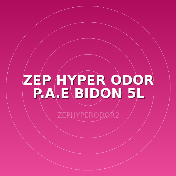 ZEP HYPER ODOR P.A.E BIDON 5L