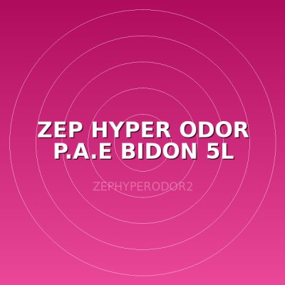 ZEP HYPER ODOR P.A.E BIDON 5L