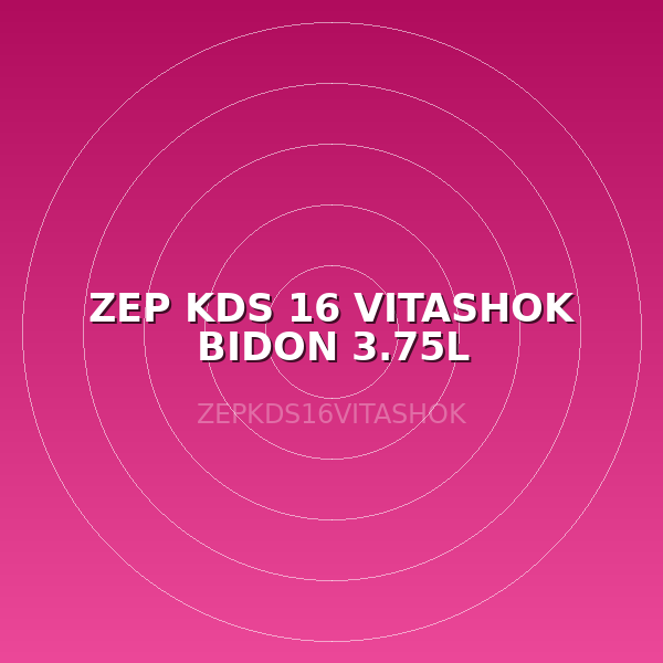 ZEP KDS 16 VITASHOK BIDON 3.75L