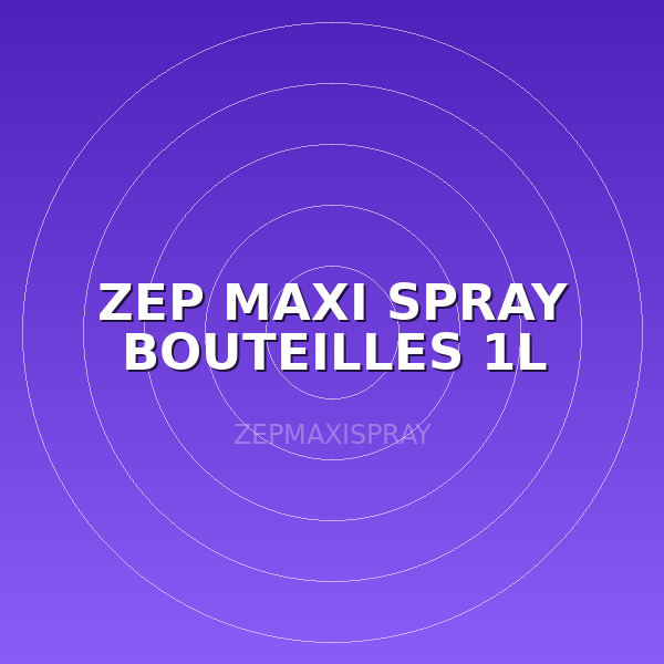 ZEP MAXI SPRAY BOUTEILLES 1L