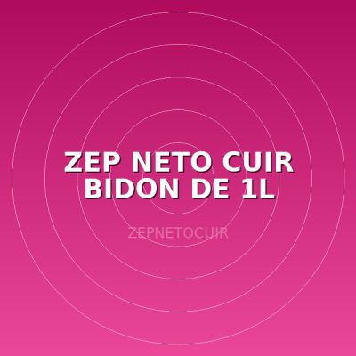 ZEP NETO CUIR BIDON DE 1L