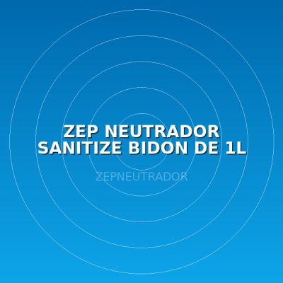 ZEP NEUTRADOR SANITIZE BIDON DE 1L