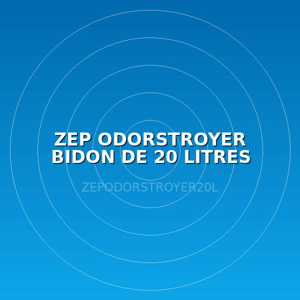 ZEP ODORSTROYER BIDON DE 20 LITRES