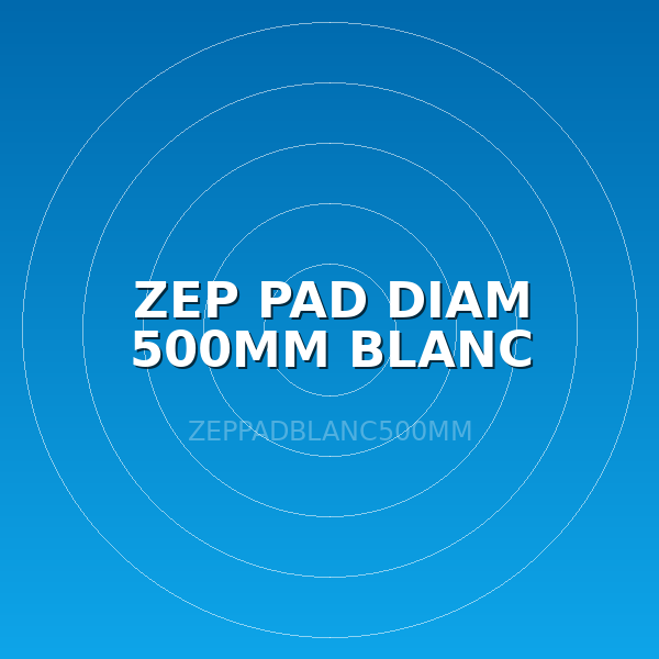 ZEP PAD DIAM 500MM BLANC