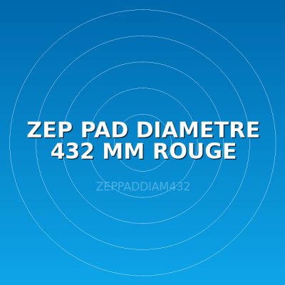 ZEP PAD DIAMETRE 432 MM ROUGE
