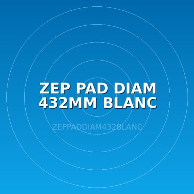 ZEP PAD DIAM 432MM BLANC