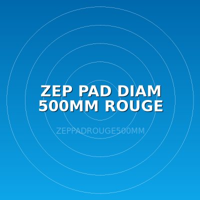 ZEP PAD DIAM 500MM ROUGE