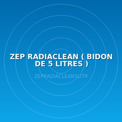 ZEP RADIACLEAN   ( BIDON DE 5 LITRES )